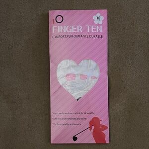 Pink Floral Golf Gloves